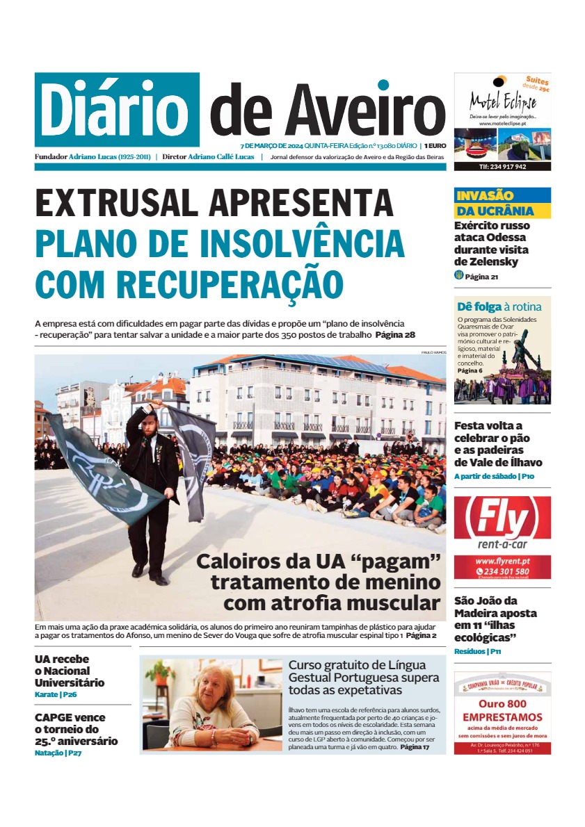 Jornal Diário de Aveiro.