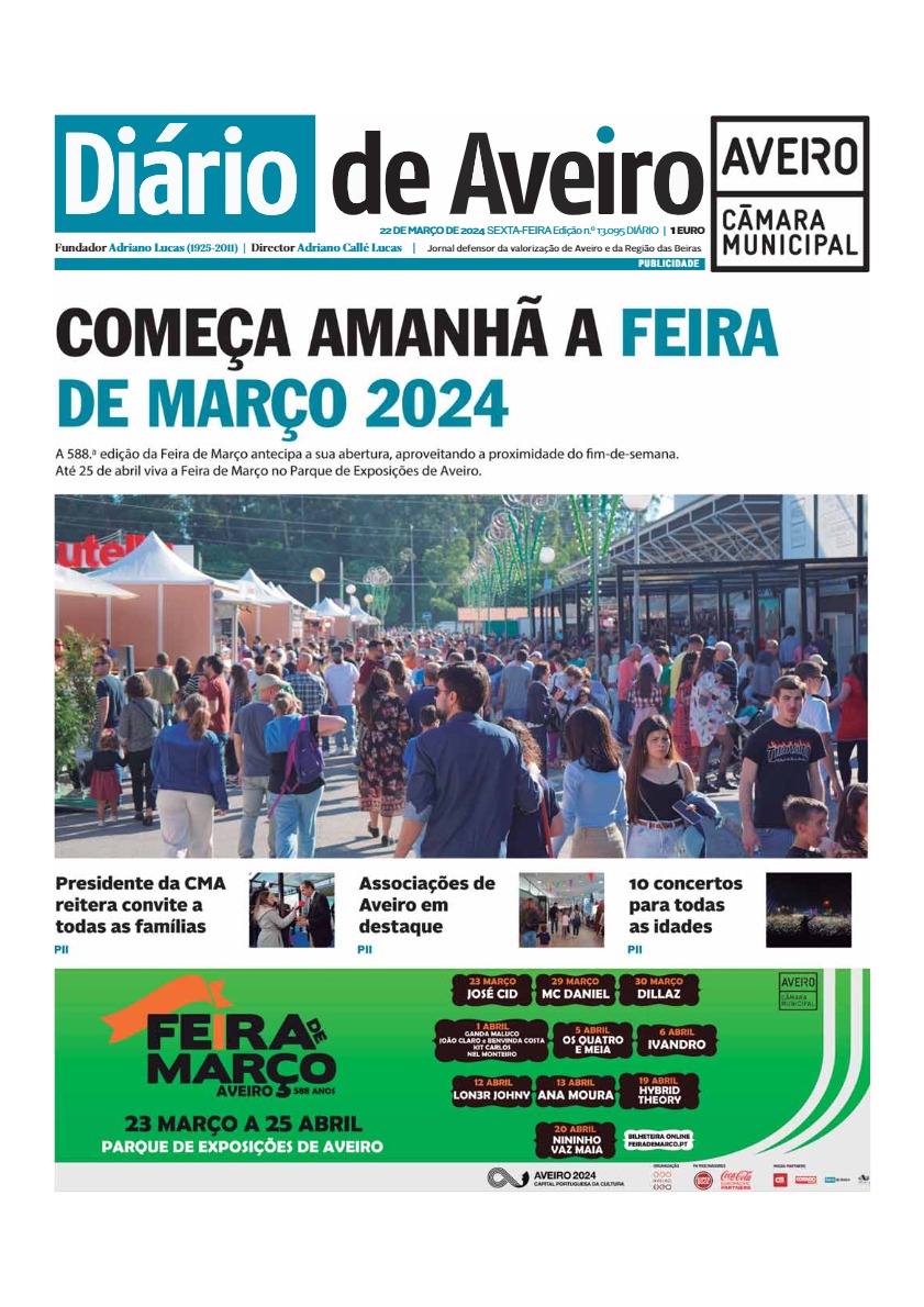 Jornal Diário de Aveiro.